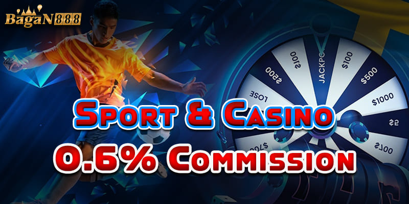 sport & casino 0.5% commission